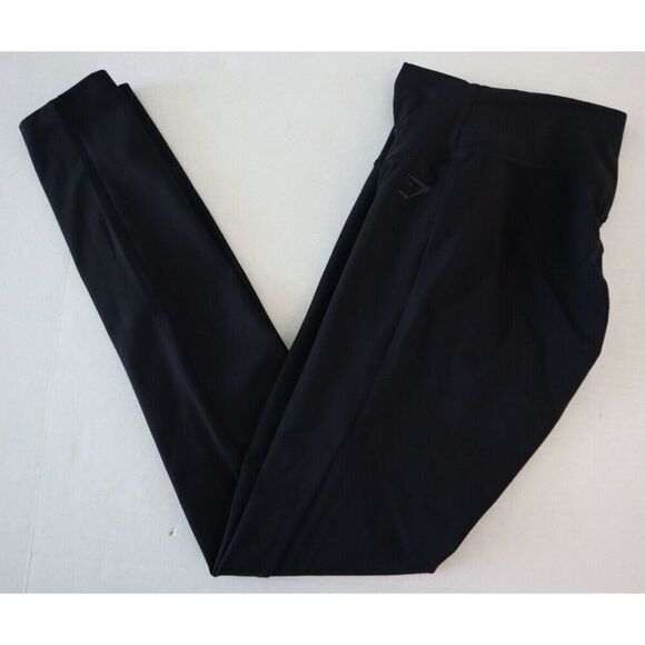 Gymshark B6A4D-BB2J-S-AM2 Women's Sz S Black High-Waisted Ruched Leggings - Picture 8 of 11